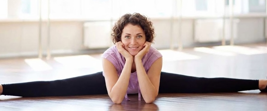 Close-up of a dancer's feet in ballet shoes